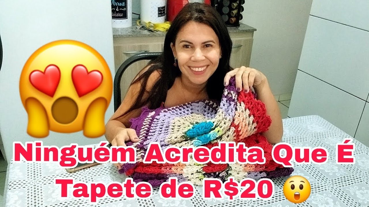 🧶Tapete Simples de R$20,00 Que Encanta Clientes✨️