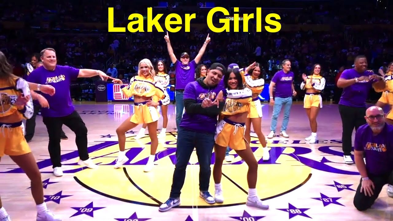 Laker Girls (Los Angeles Lakers Dancers) - NBA Dancers - 2/27/25 "Girl Dad Night" dance performance