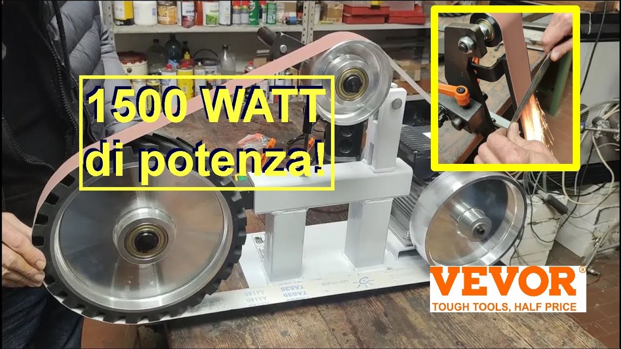 #631 SMERIGLIATRICE a nastro VEVOR 1500 WATT!!!