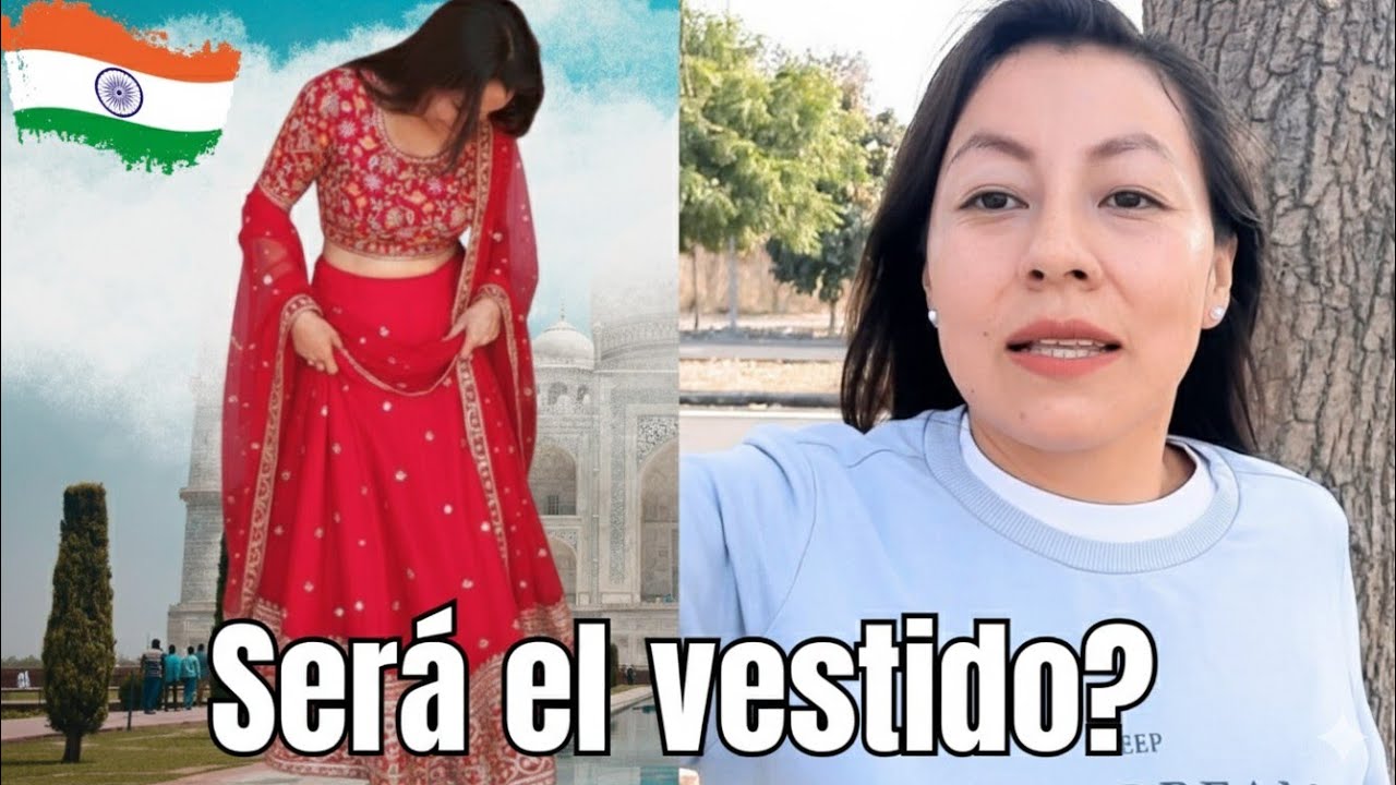 Probando el vestido para la boda en India | Vida real y comida vegetariana
