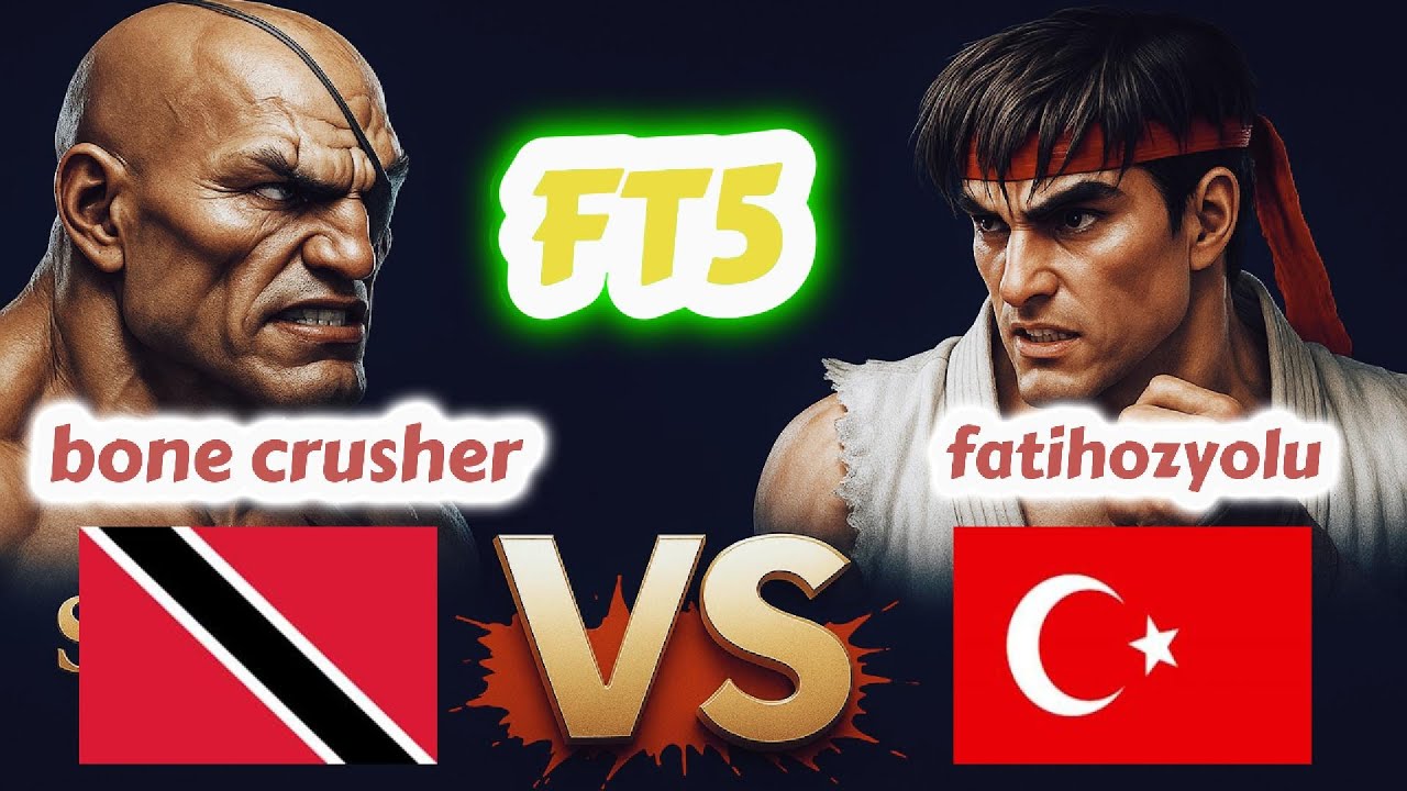 Street Fighter II': Champion Edition - bone crusher vs fatihozyolu - FT5 -1080P/60FPS - 23.08.2025