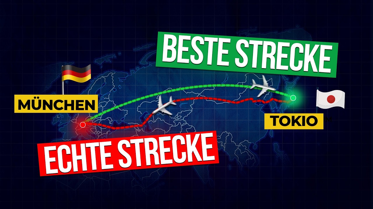 Warum fliegen Flugzeuge eigentlich nie die kürzeste Strecke?