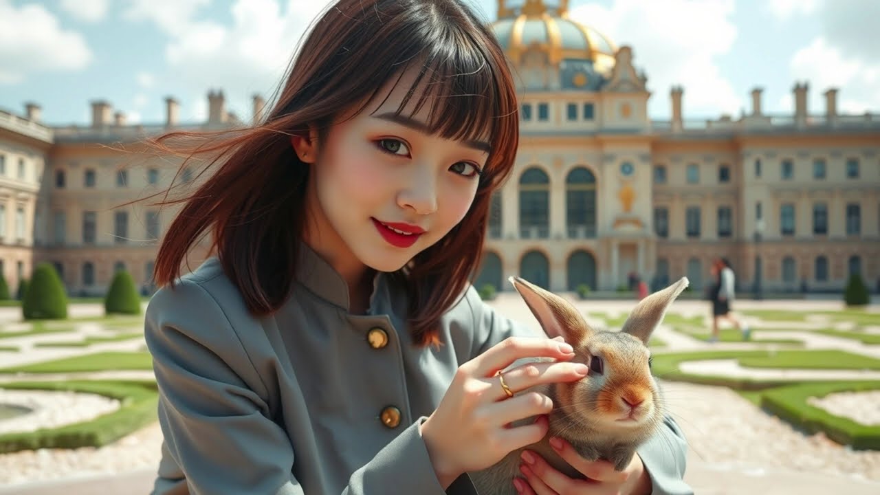 お嬢様の世界遺産ツアー　ヴェルサイユ宮殿　　3日目　　更に見学続行　そして最後に野ウサギ発見22 3