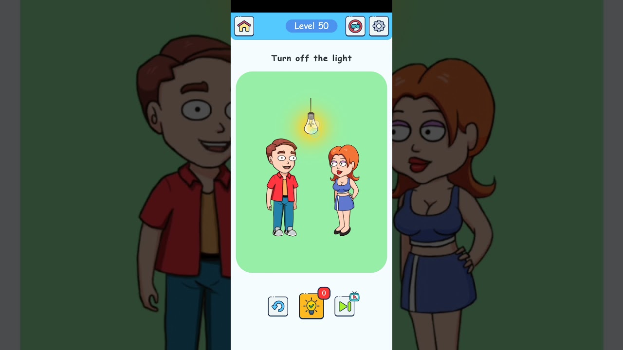 Brain Crush Level 50 | Brain Crush Turn off the light