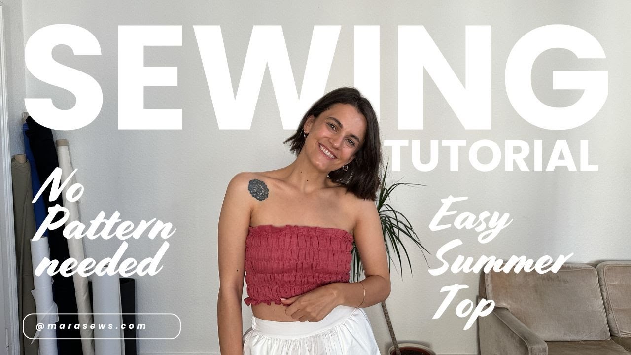 No pattern needed | sew this cute summer top with me