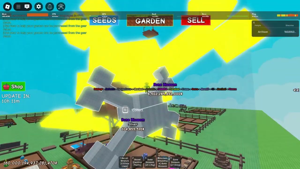 New Grow a garden Roblox [Silver Mutation]