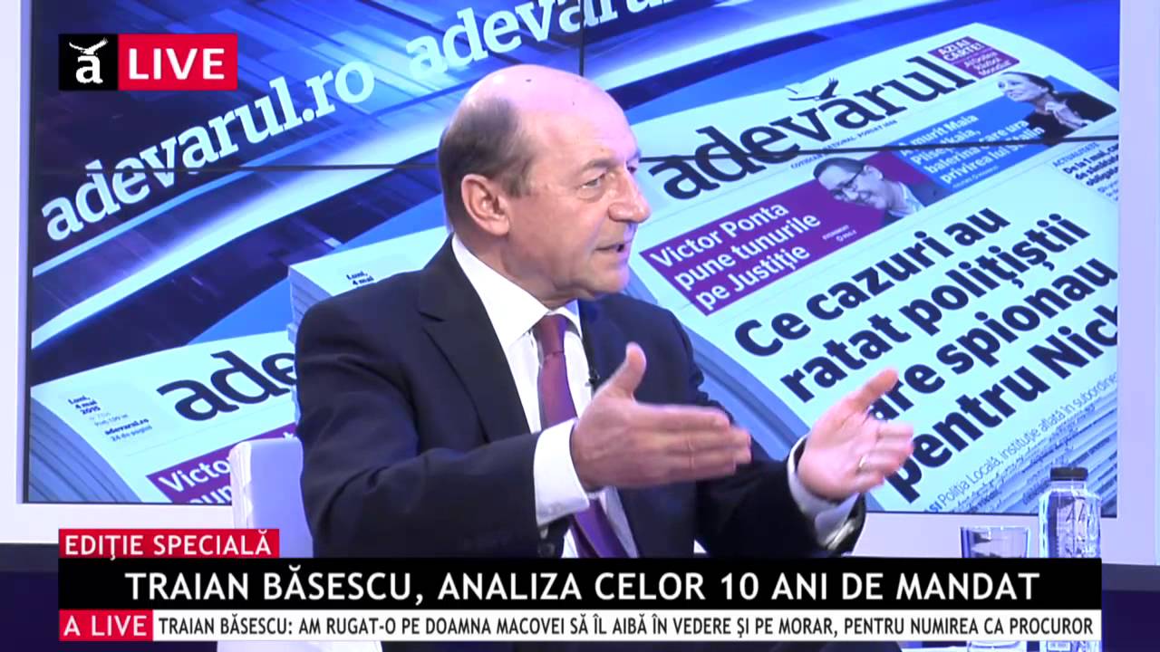 Interviu-Eveniment. Traian Băsescu, analiza celor 10 ani de mandat