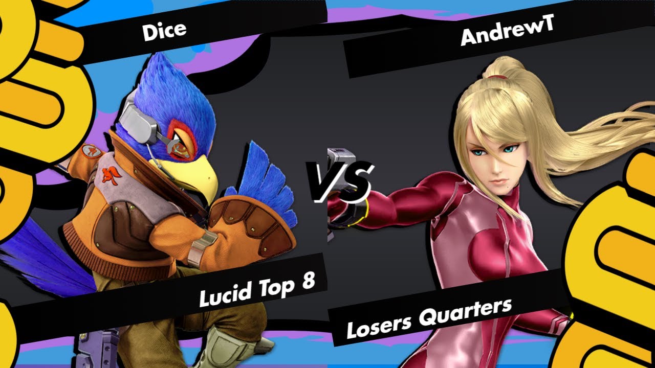 Lucid 2023 Top 8 Losers Quarters - Dice (Falco) VS AndrewT (Zero Suit Samus)