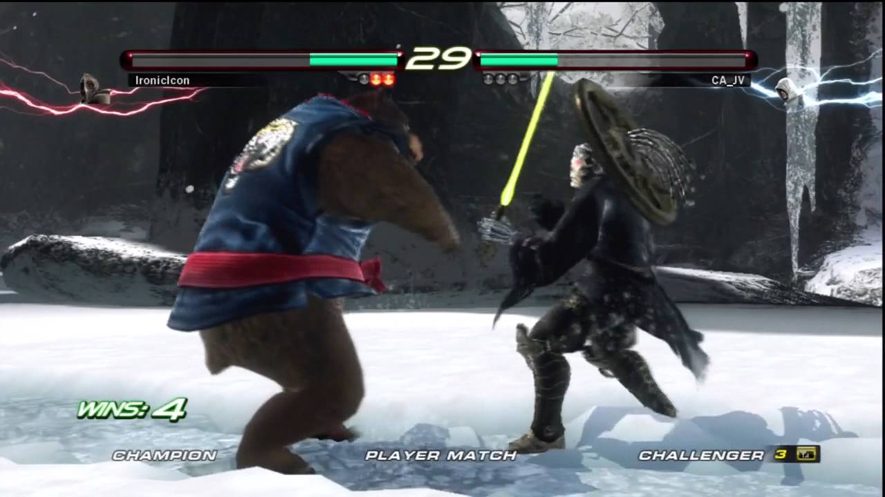 Tekken 6 Kuma & Kazuya vs Yoshimitsu & Lars #4 2/3