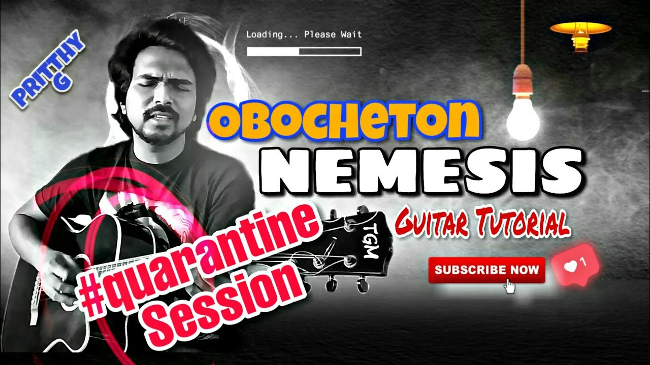 Learn to play | Nemesis - Obocheton Guitar Lessons | Bangla Guitar Tutorial | Pritthy G | 2020