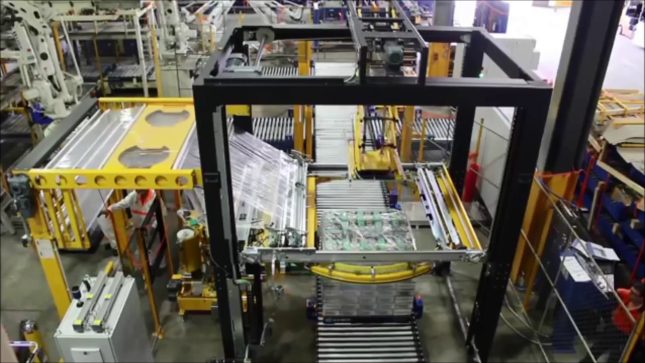 Octopus 1845 S Stretch Wrapper With Auto Roll Change and Dual Top Sheet Applicator