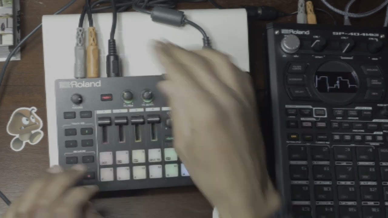 Roland MC101 generative rhythm trick. Mc707 Zen-core glitch style.