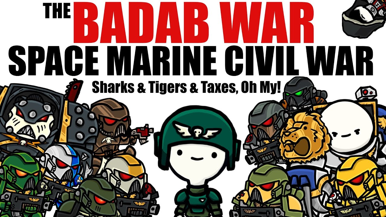 BADAB WAR: Space Marine CIVIL WAR | Warhammer 40k Lore