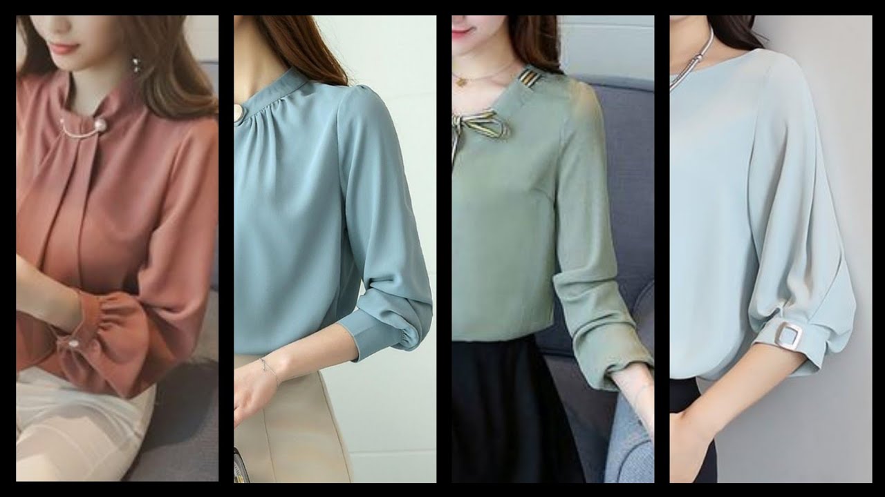Stylish (2020) Quarter sleeves office wear blouses/tunic tops designs amd ideas for women