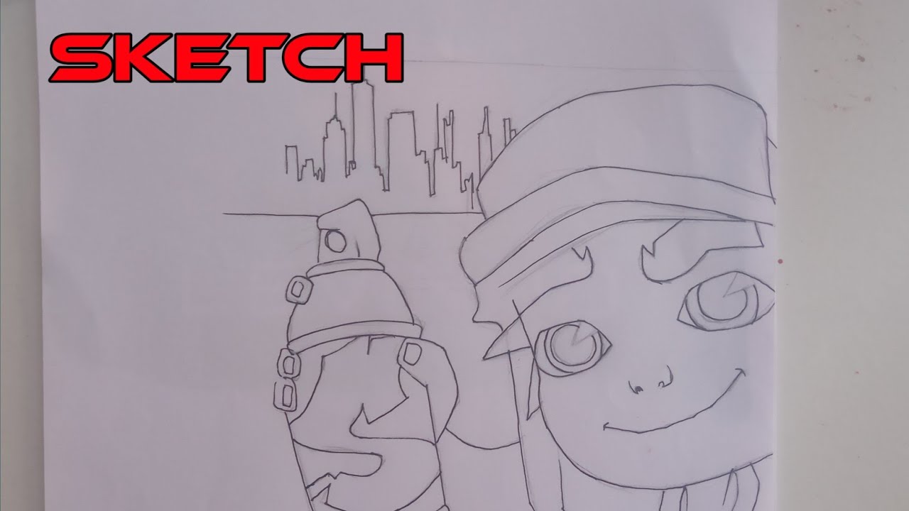 Subway- Surfers logo Drawing