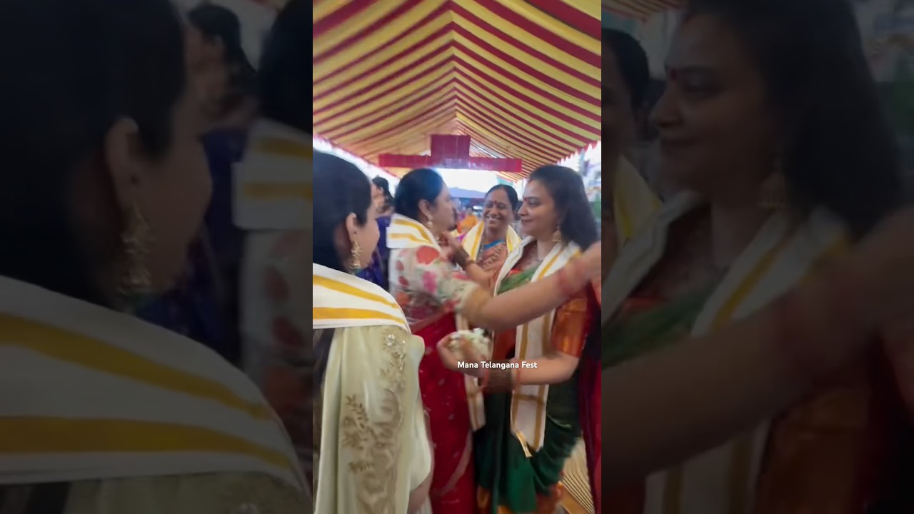 Telangana CM Revanth Reddy Family at Balkampet Yellamma Kalyanam #balkampetyellammakalyanam #shorts