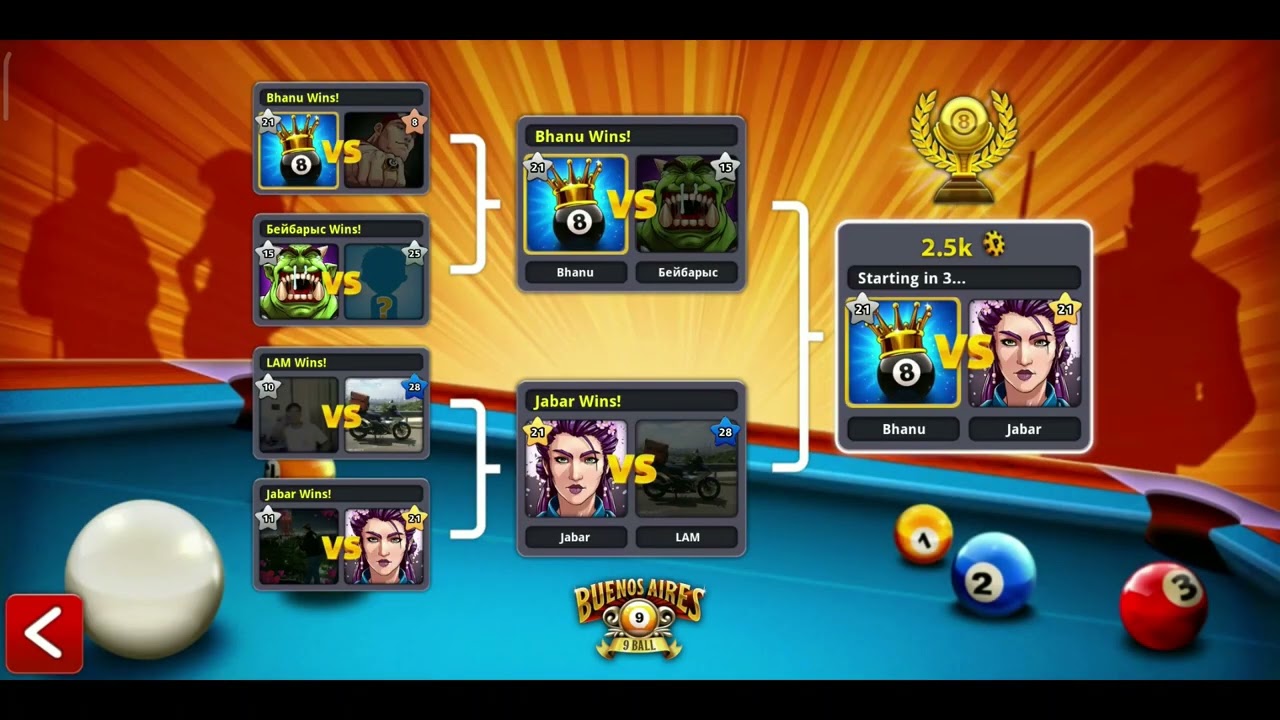 8 Ball Pool | Buenos Aires 9 Ball with India Cue | Ep - 7 | Bhanu 8 Ball Pool