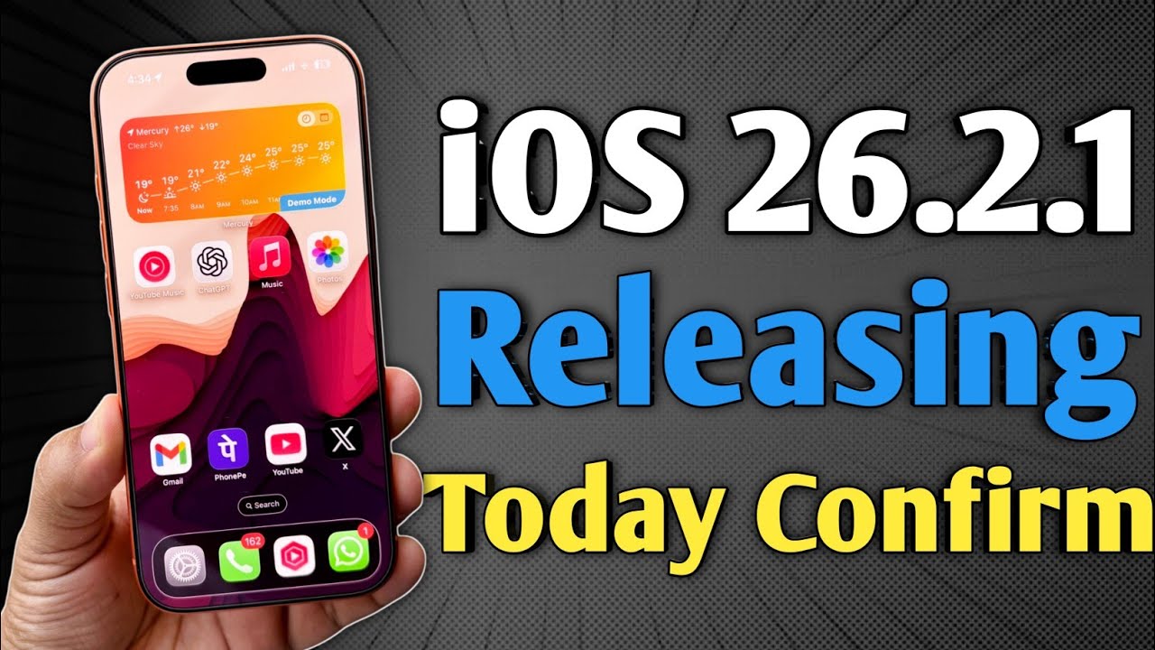 iOS 26.2.1 Releasing Today - Apple Confirmed
