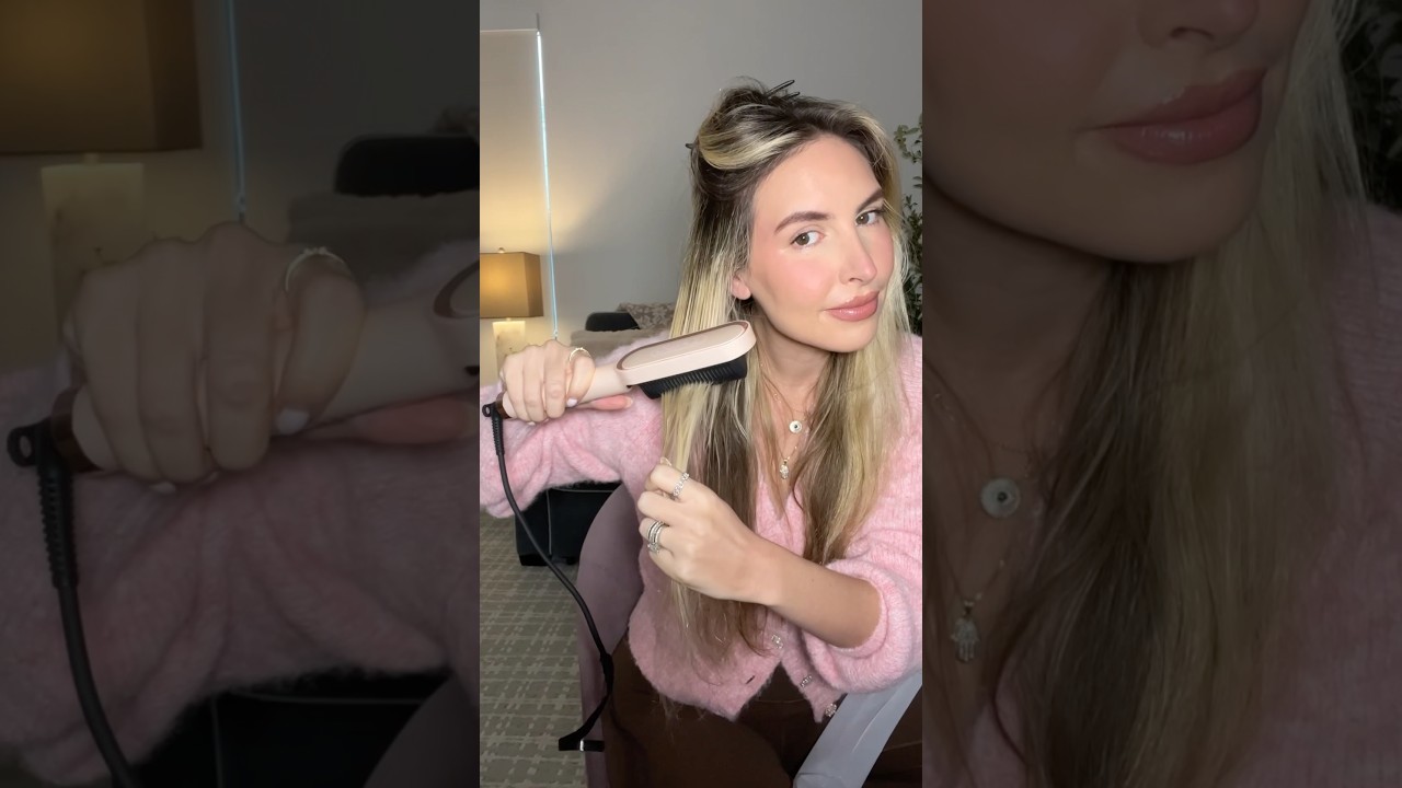 I Tried the VIRAL Hair Straightening Brush!! Does It Really Work?