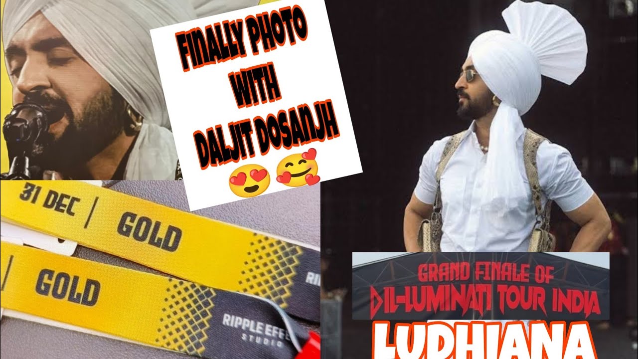 GRAND FINALE OF DIL-LUMINATI TOUR IN LUDHIANA || FINALLY PHOTO WITH DILJIT DOSANJH 🤩||Amit11vlogger