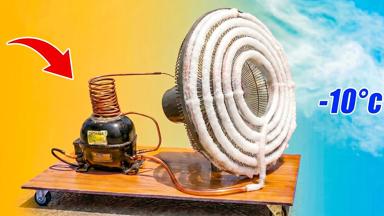DIY 2-in-1 Mini Air Conditioner with Fan &ndash; Cools Instantly Like a Real AC
