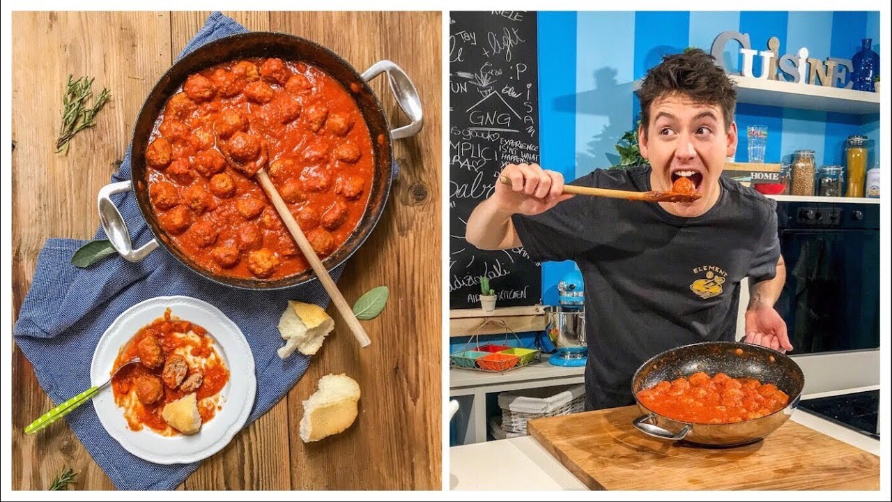 POLPETTE DI CARNE AL SUGO - morbide, gustose e pure senza glutine | Davide Zambelli
