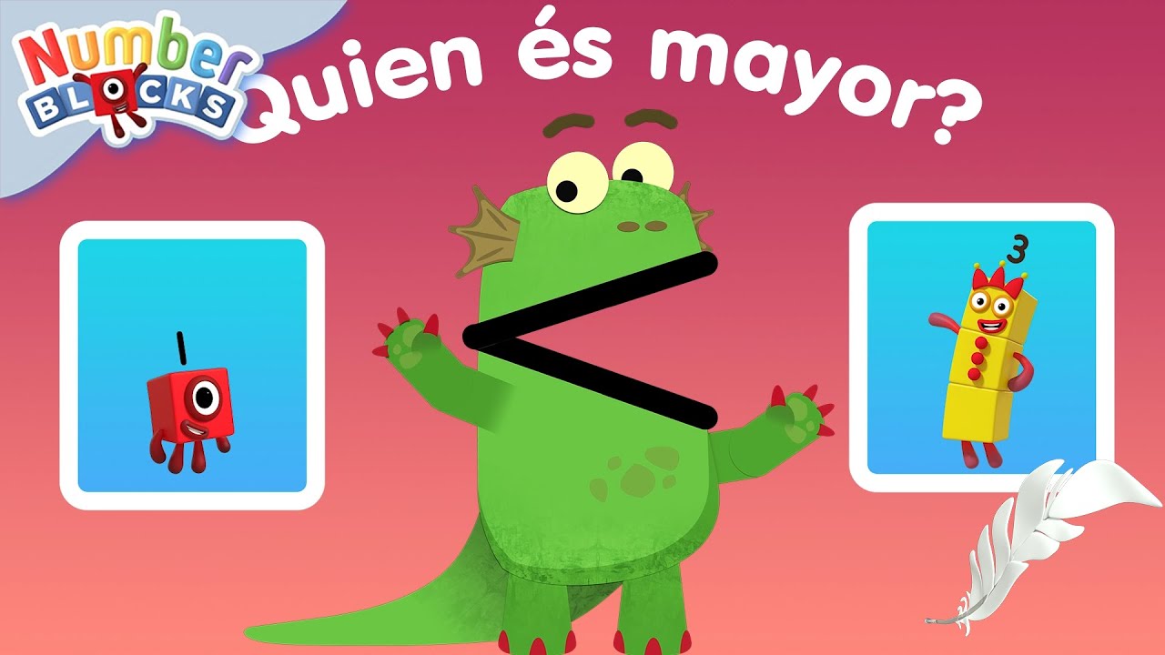 Numberblocks en Español | Quien es Mayor? 🦕 | 123 Aprende los números | Dibujos para niños