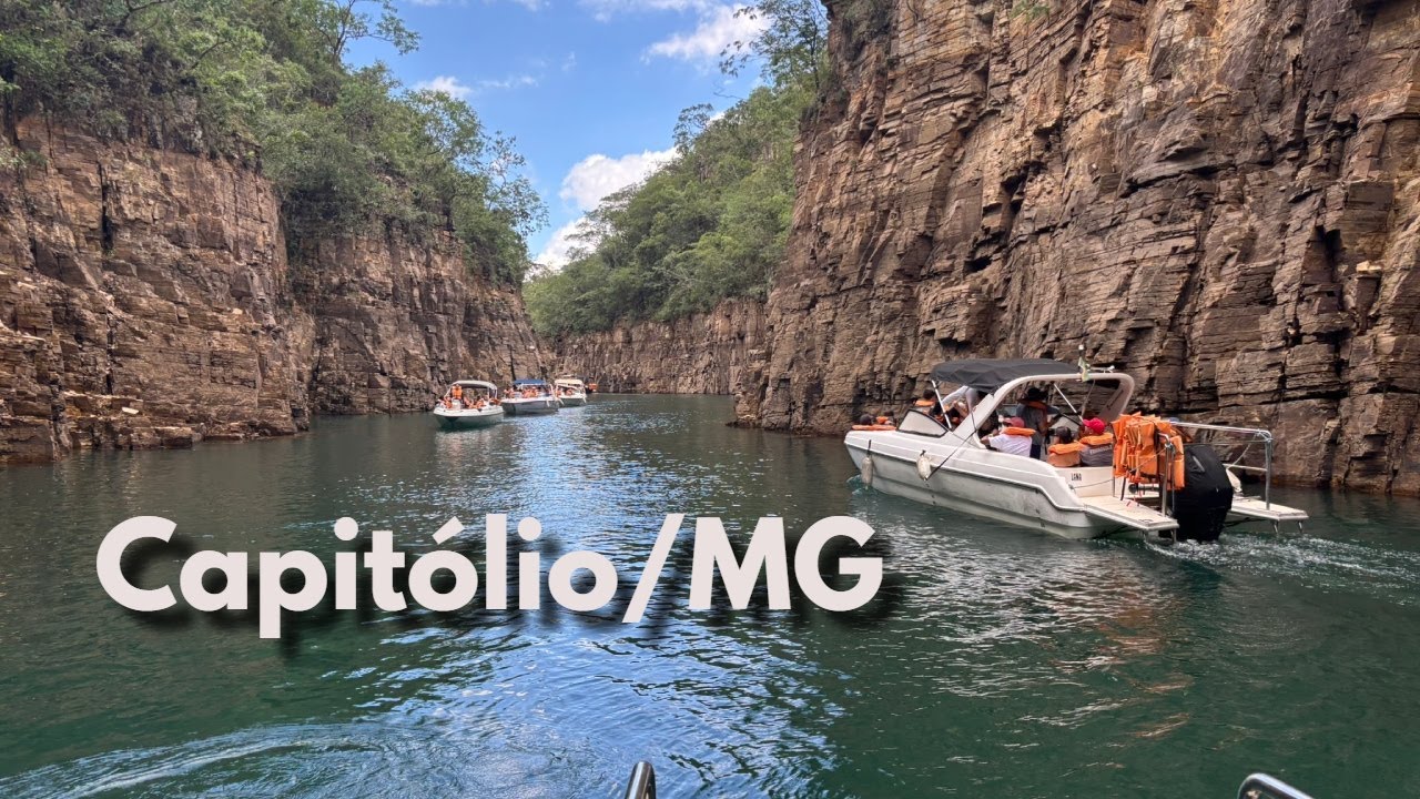 Capitólio/MG - 2º dia - passeio de  lancha pelo lago de Furnas e Complexo da Capivara