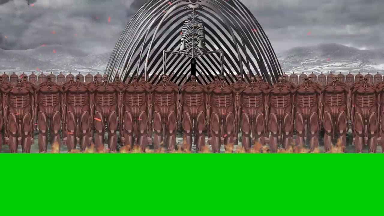 GREEN SCREEN Attack On Titan [Mentahan ll]_Titan