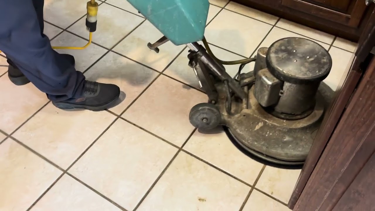 20+ Years of Dirt & WaxREMOVED! | Tile & Grout Cleaning Transformation 