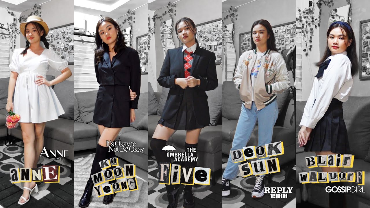 DRESSING UP LIKE 10 TV, MOVIE + KDRAMA CHARACTERS (Netflix) | Outfit and Costume Ideas 2022