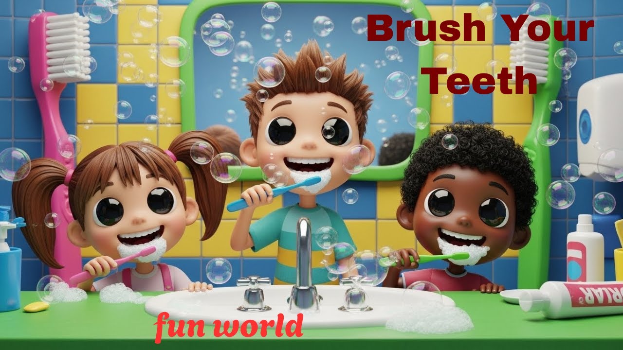 Brush Your Teeth 🪥  Healthy Habits Song for Kids  3D Animation