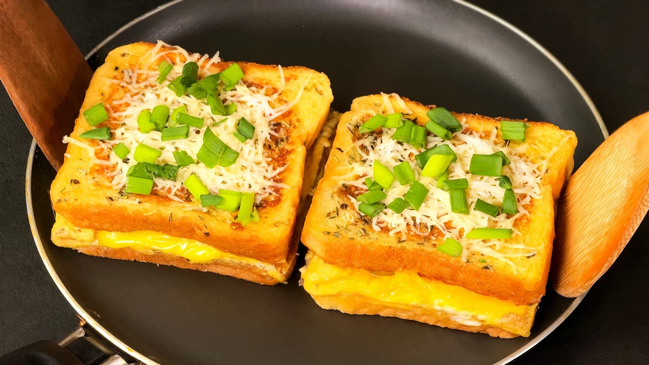 Эти горячие бутерброды просто тают во рту! Вы никогда не ели такого вкусного завтрака!