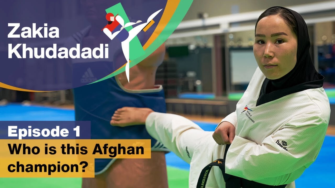 Zakia Khudadadi, the Afghan para-taekwondo champion who has taken refuge in France (1/4)