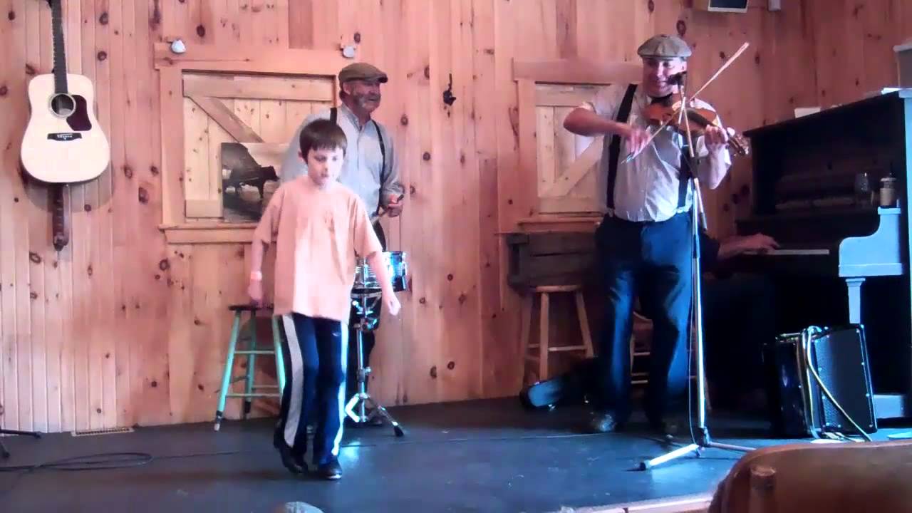 Willem  dancing at a PEI Kitchen Party at Avonlea Village