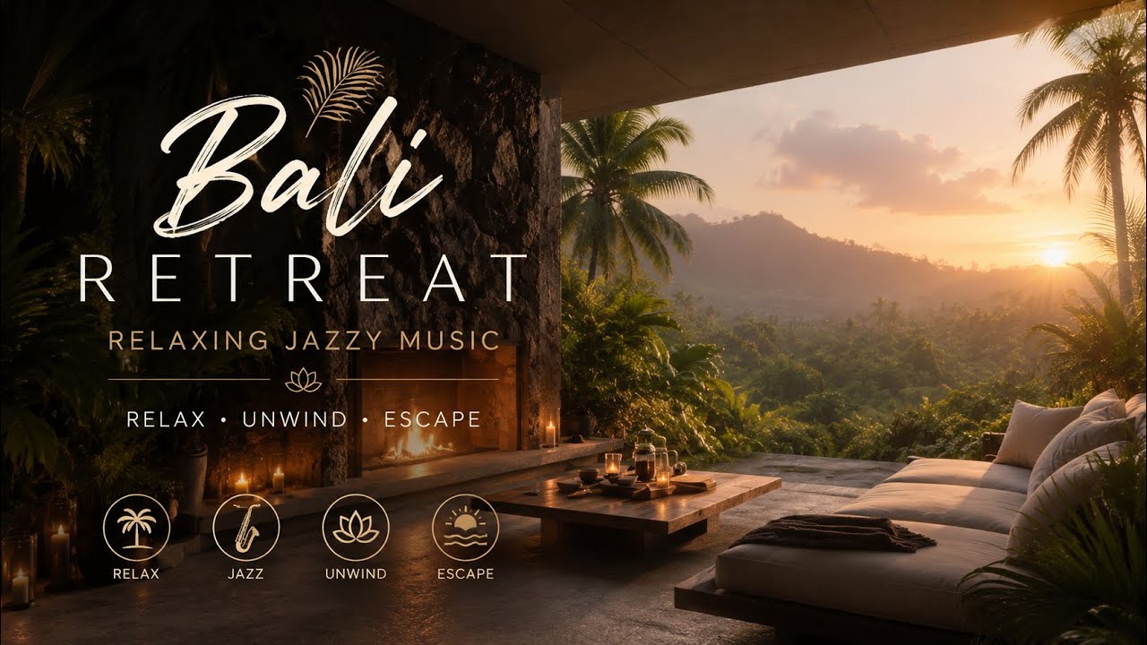 Bali Sunset Retreat 🌴 Relaxing Jazzy Music for Unwinding & Peace