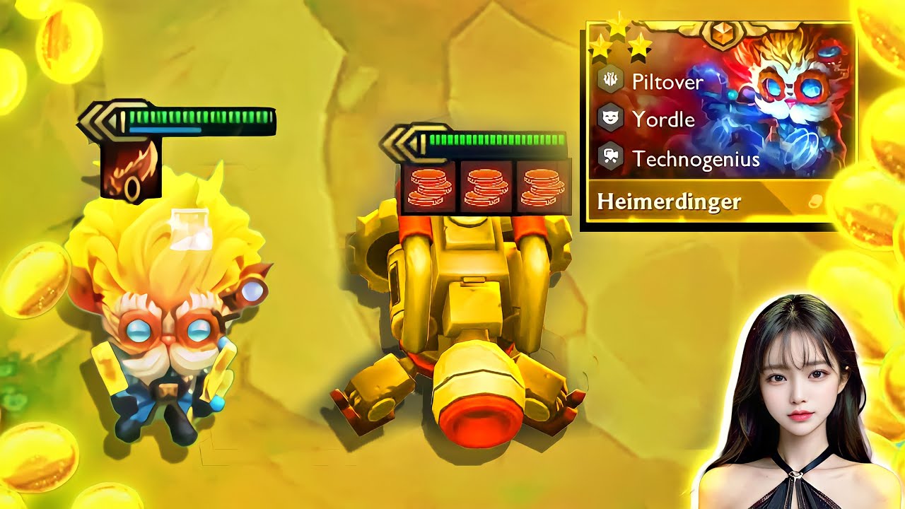 5 cost unit deck with Level 9 Speedrun | Heimerdinger | TFT set 9