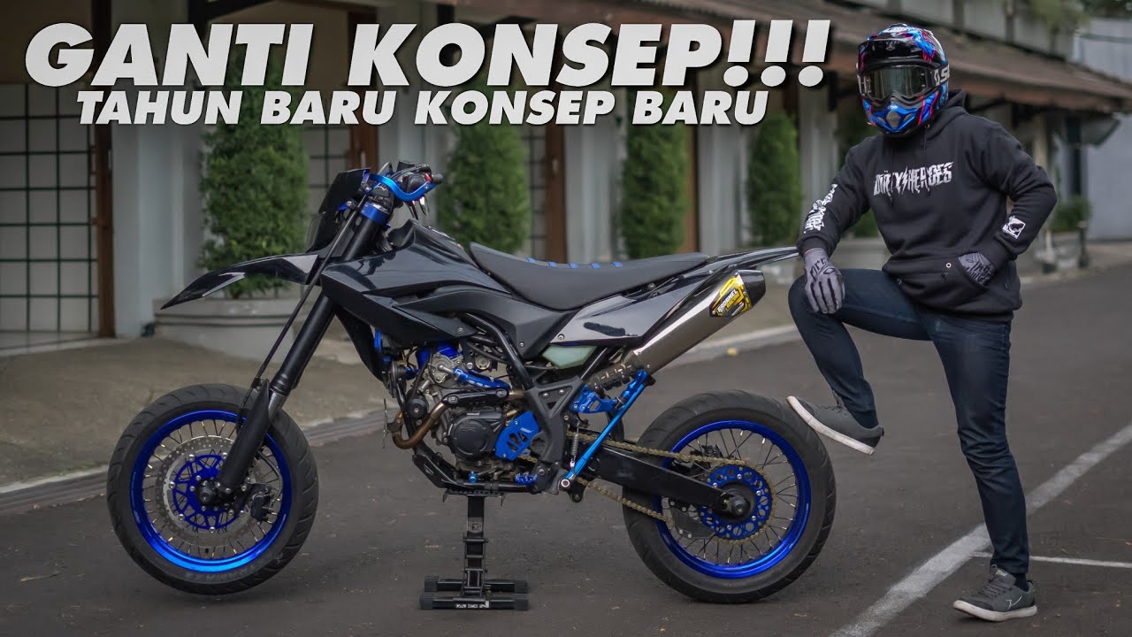 NEW KONSEP WR155R SUPERMOTO 2022 | GOODBYE KLX BIRU, WELCOME KLX HITAM #wr155r #supermoto #motovlog