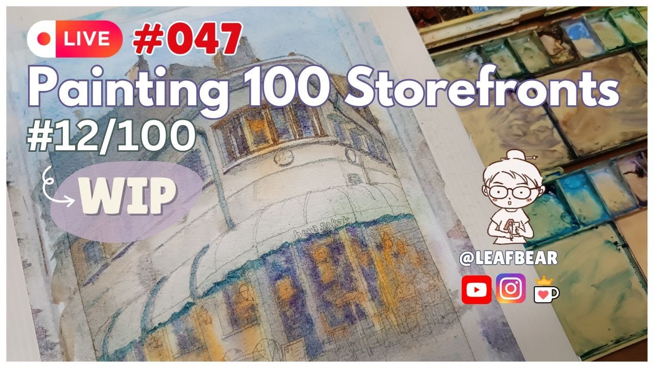 [Art Live 047] - Watercolor Painting 12/100 
