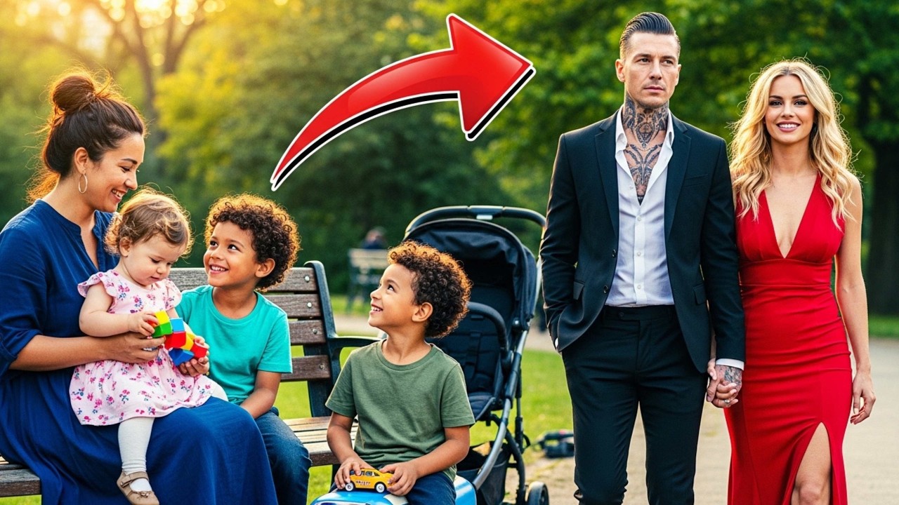 The Mafia Boss Walks In The Park With His Fiancée — Then He Is Shocked To See His Ex With Triplets