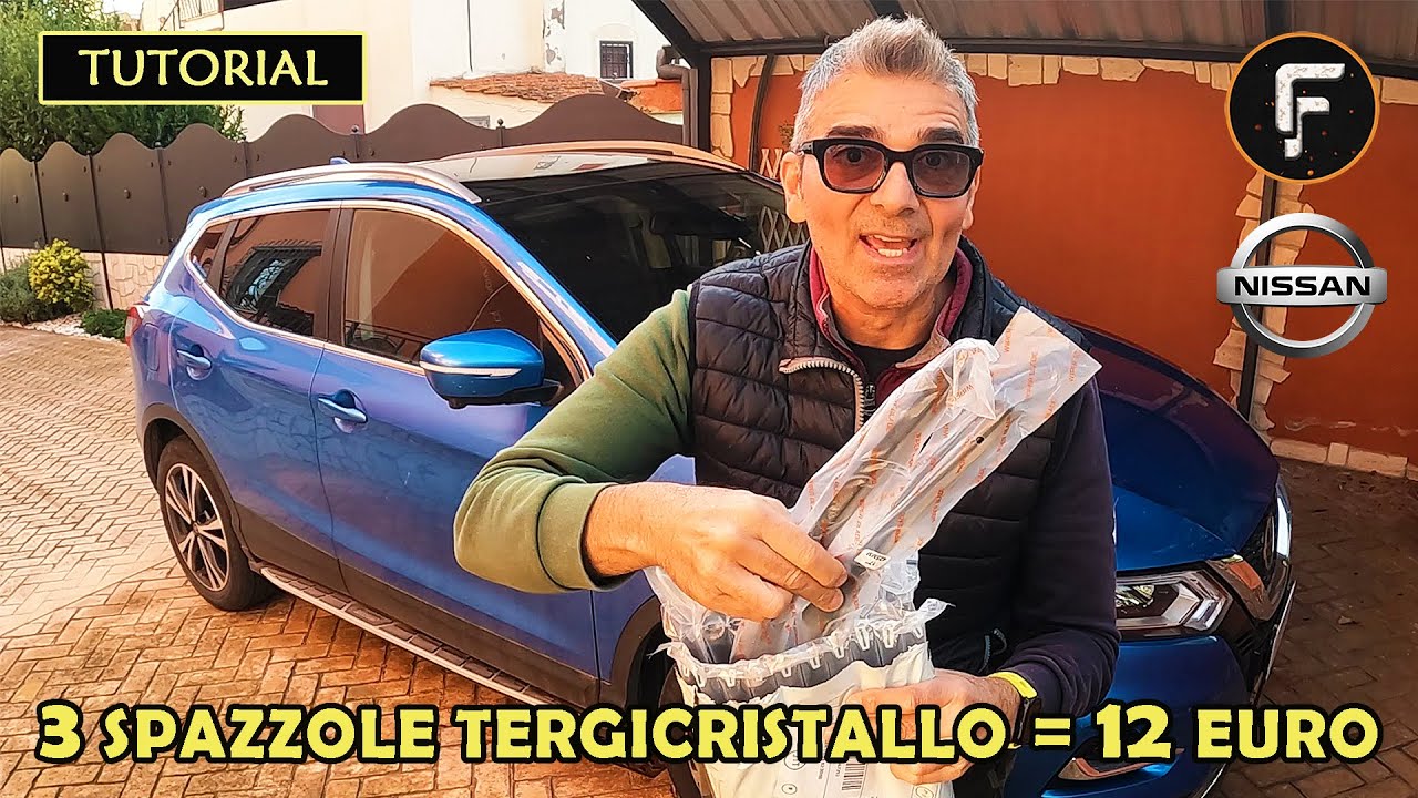 Nissan Qashqai J11 Sostituzione spazzole tergicristallo 👍 (Tutorial By Francy)