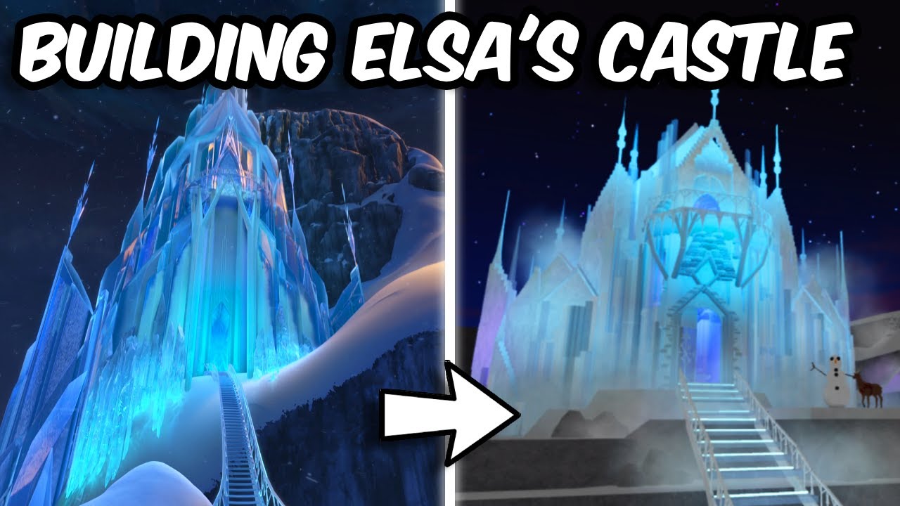 BUILDING ELSA'S CASTLE FROM FROZEN in BLOXBURG