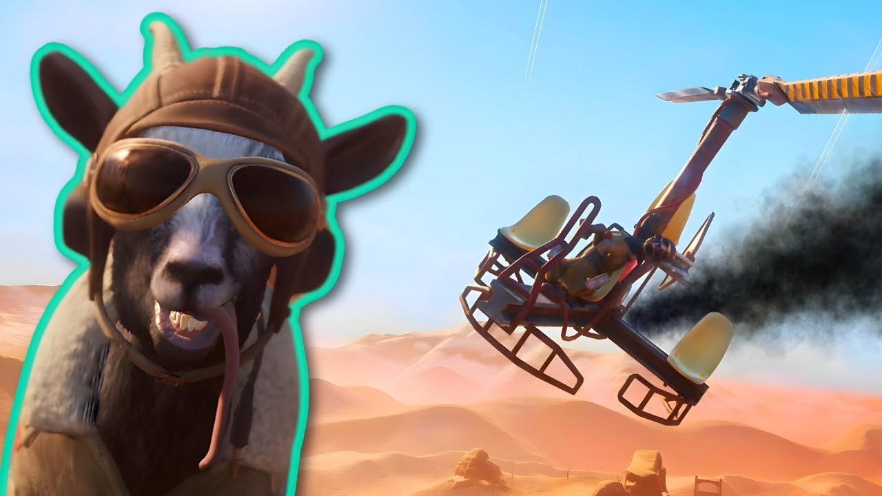 БЕЗУМИЕ КОЗ-ВЕРТОЛЕТА | Goat Simulator 3 (Baadlands: Furry Road)