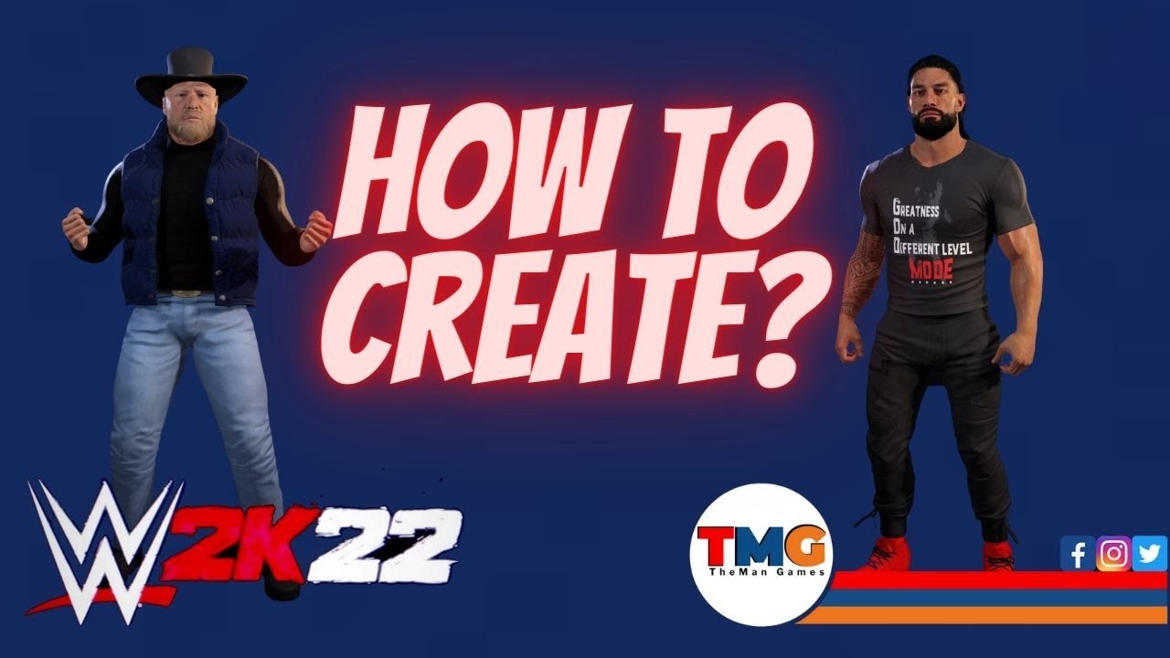 How To Create New Attires of Brock Lesnar and Roman Reigns! WWE 2K22 Creations