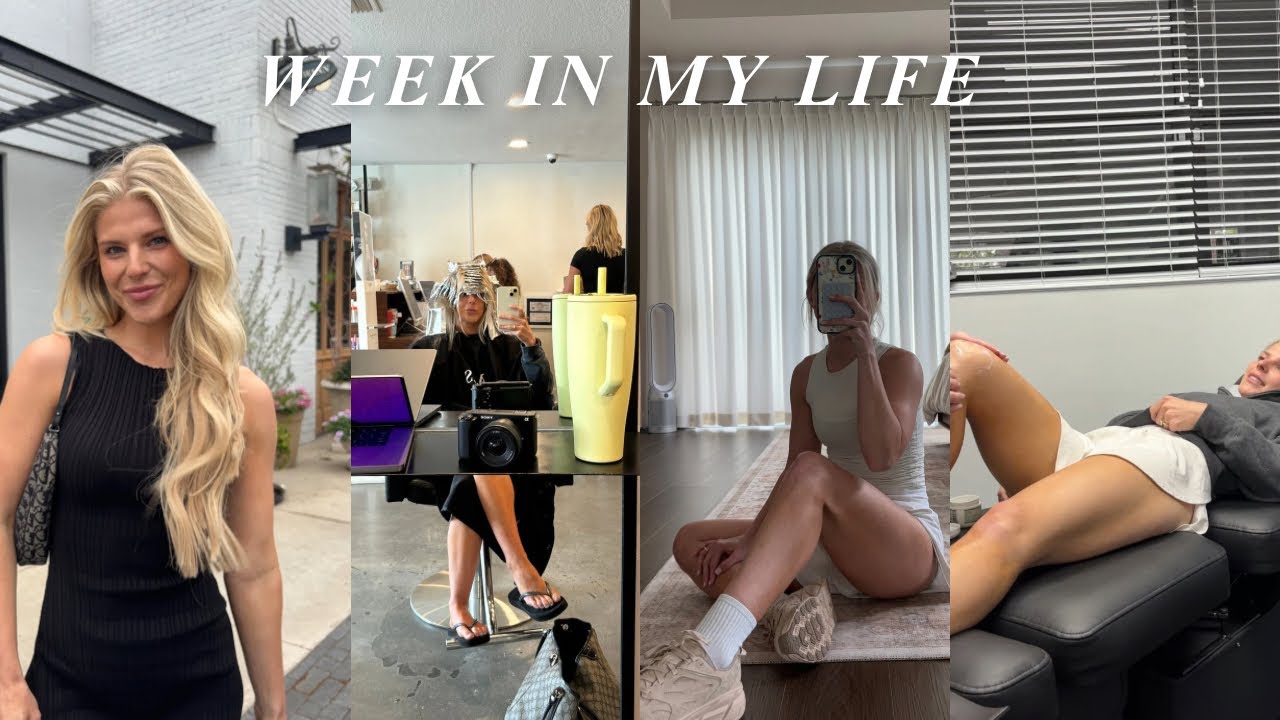 WEEK IN MY LIFE: hair day, facial, chiropractor appt, date night etc.