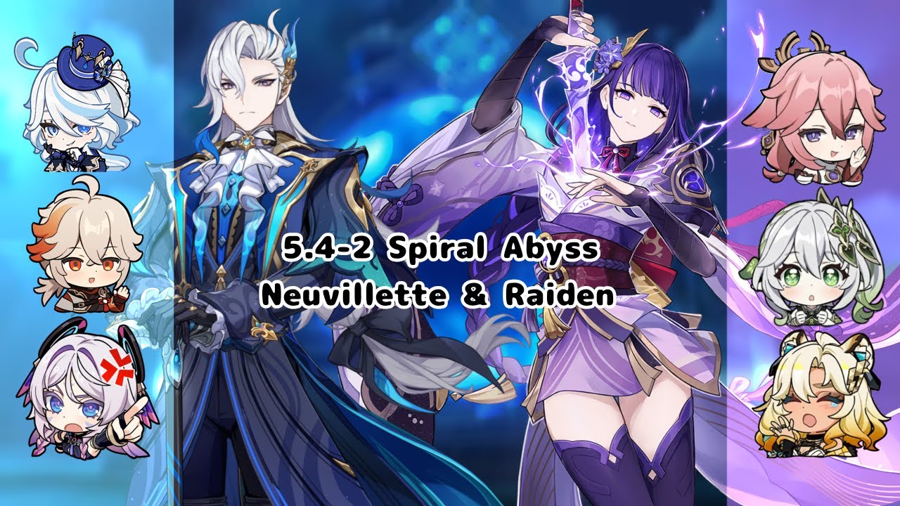 [Neuvillette + Raiden 5.4 2nd Spiral Abyss || Genshin Impact]
