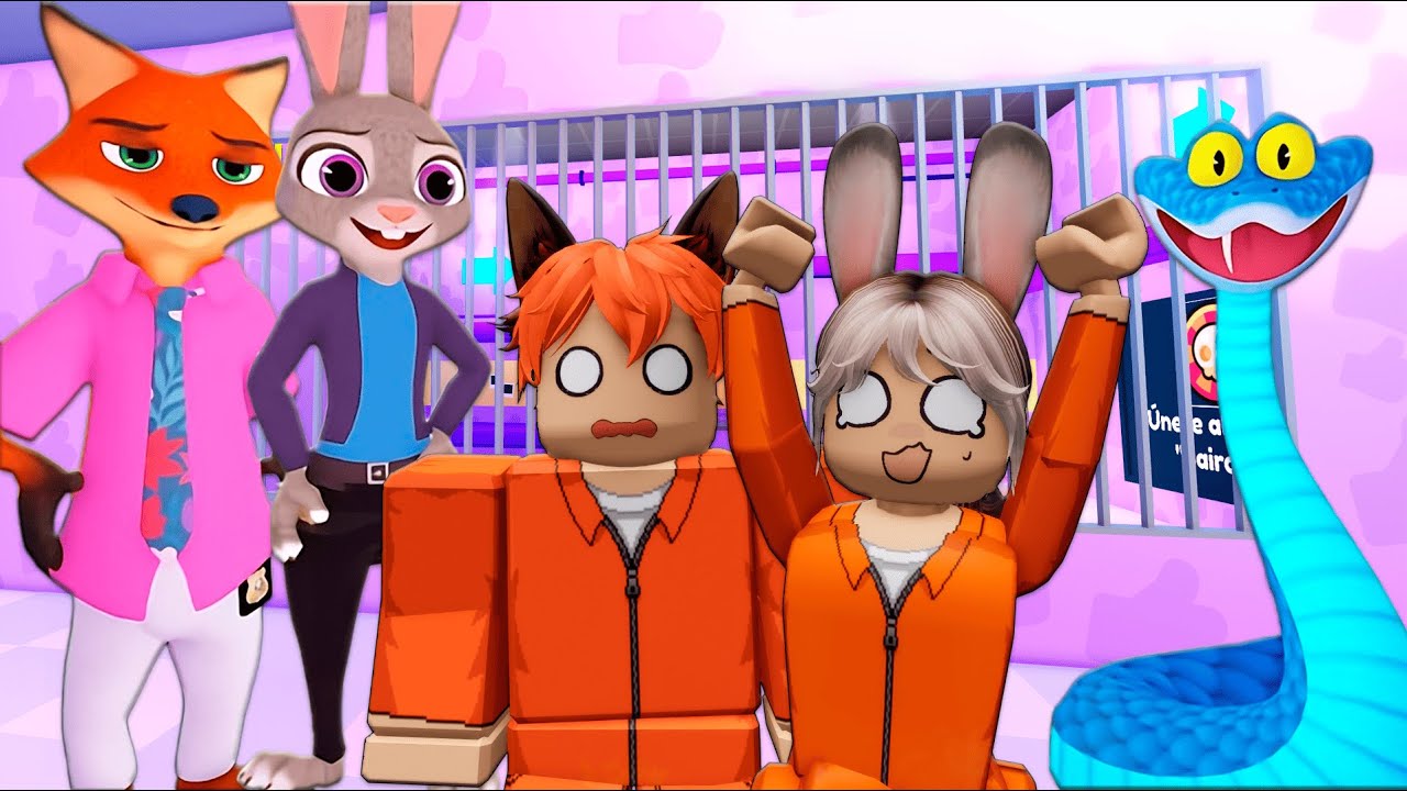 ESCAPAMOS DE LA PRISIÓN DE ZOOTOPIA EN ROBLOX 😱 con @Zerflox