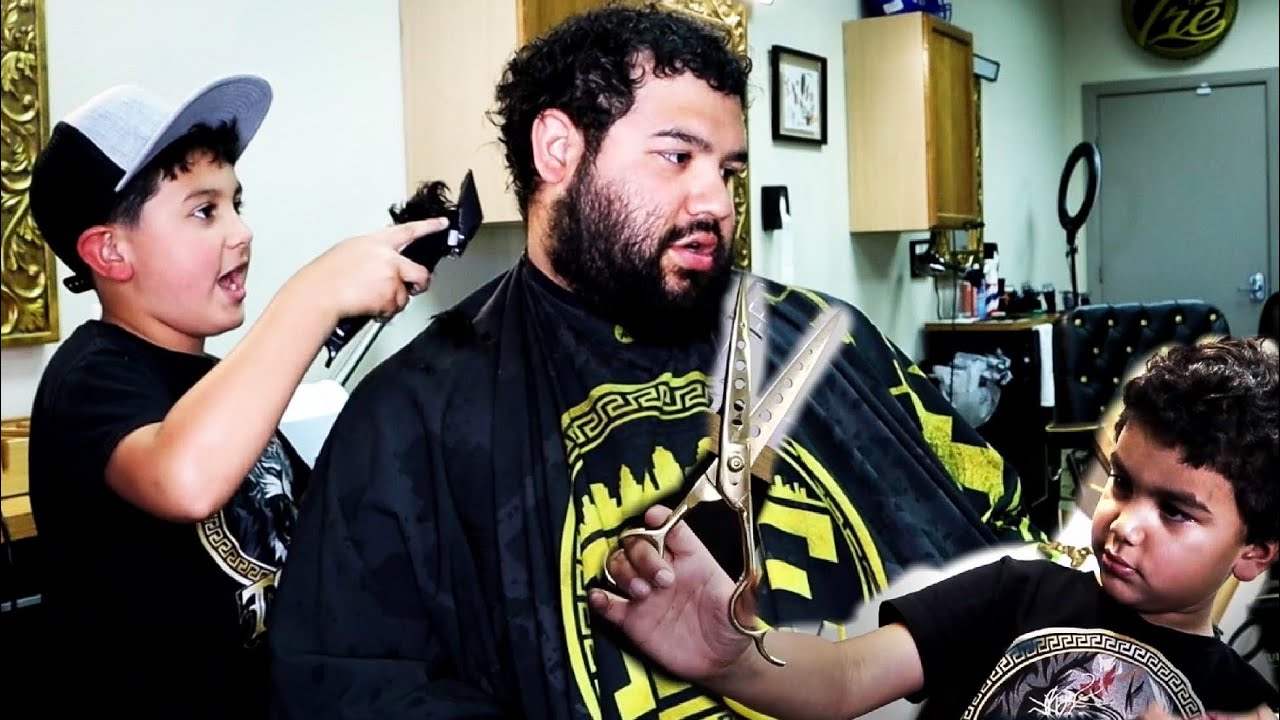 KIDS cut Daddy&rsquo;s Hair 😂🤯