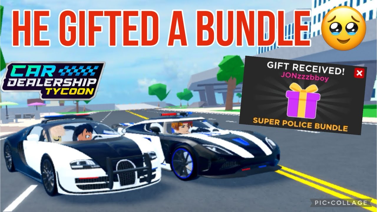 A Fan GIFTED Me The Super Police Bundle In Car Dealership Tycoon 🥹