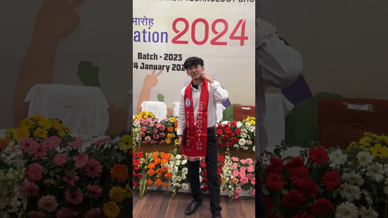 Graduated from one of India&rsquo;s prestigious institutions 🎓 #convocationday #iiit #iiitbhopal #manit
